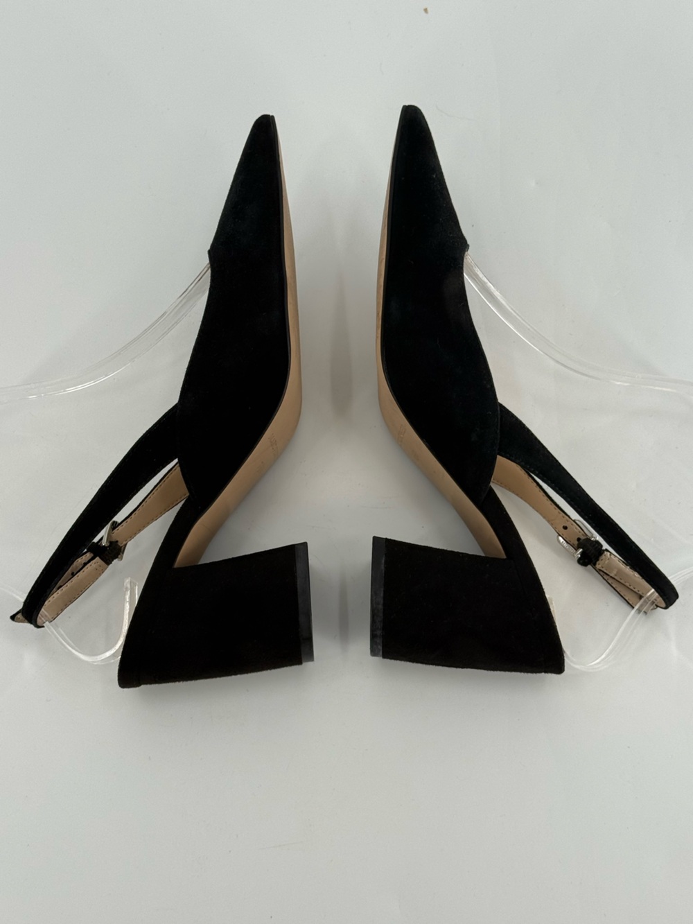 Marc Fisher Majer Pointy Toe Slingback Block Heel Pumps 7.5 - Picture 6 of 9